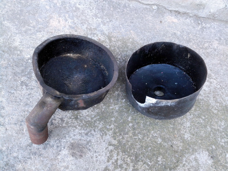 embudo colador 2 piezas maquinaria industrial metal 15-18x40x30 1u